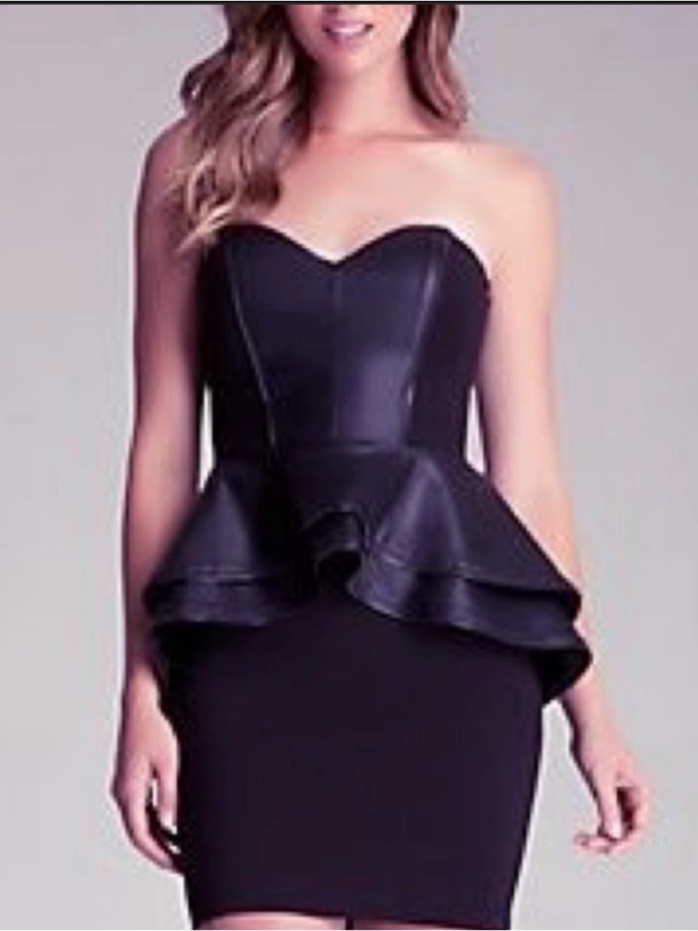 bebe peplum dress